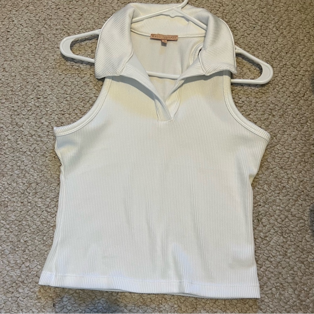 Cute ribbed tank top. Worn once. No stains or signs of wear.